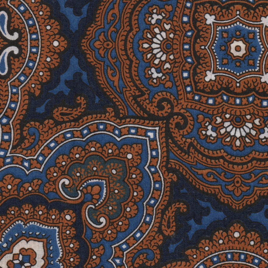 Brown and Blue Paisley